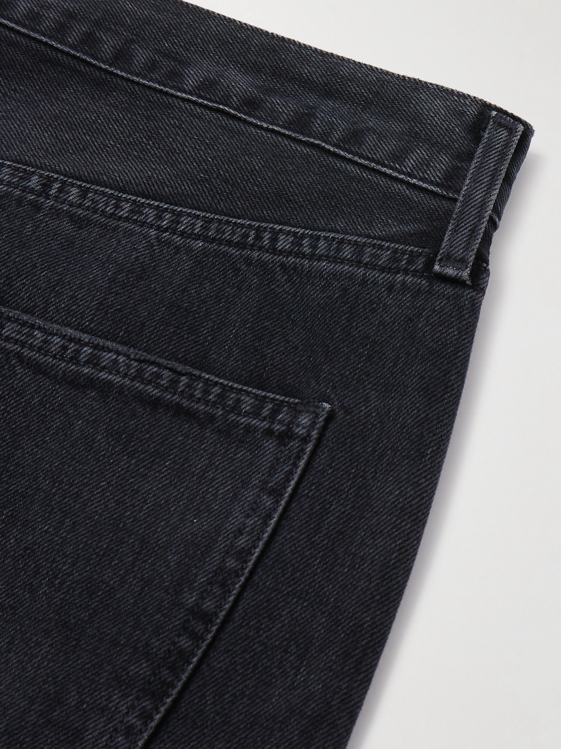 Shop Agolde 90's Straight-leg Distressed Jeans In Black