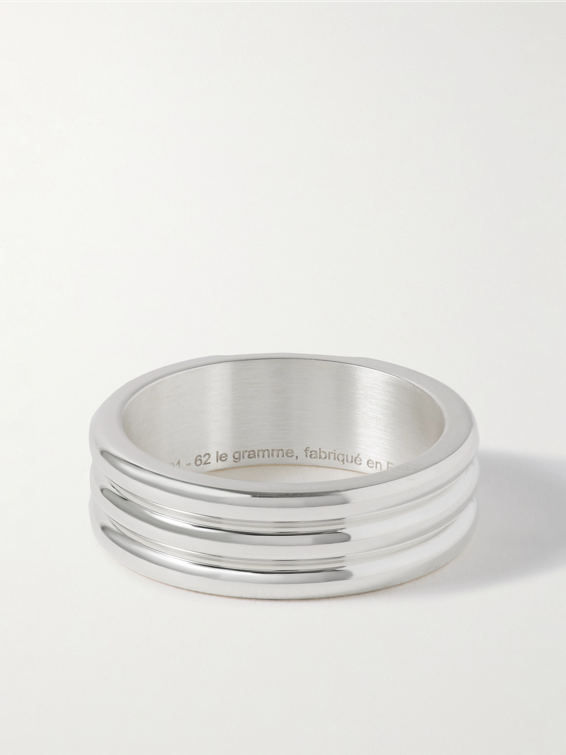 Le Gramme Godron 9g Recycled Sterling Silver Ring In Silver