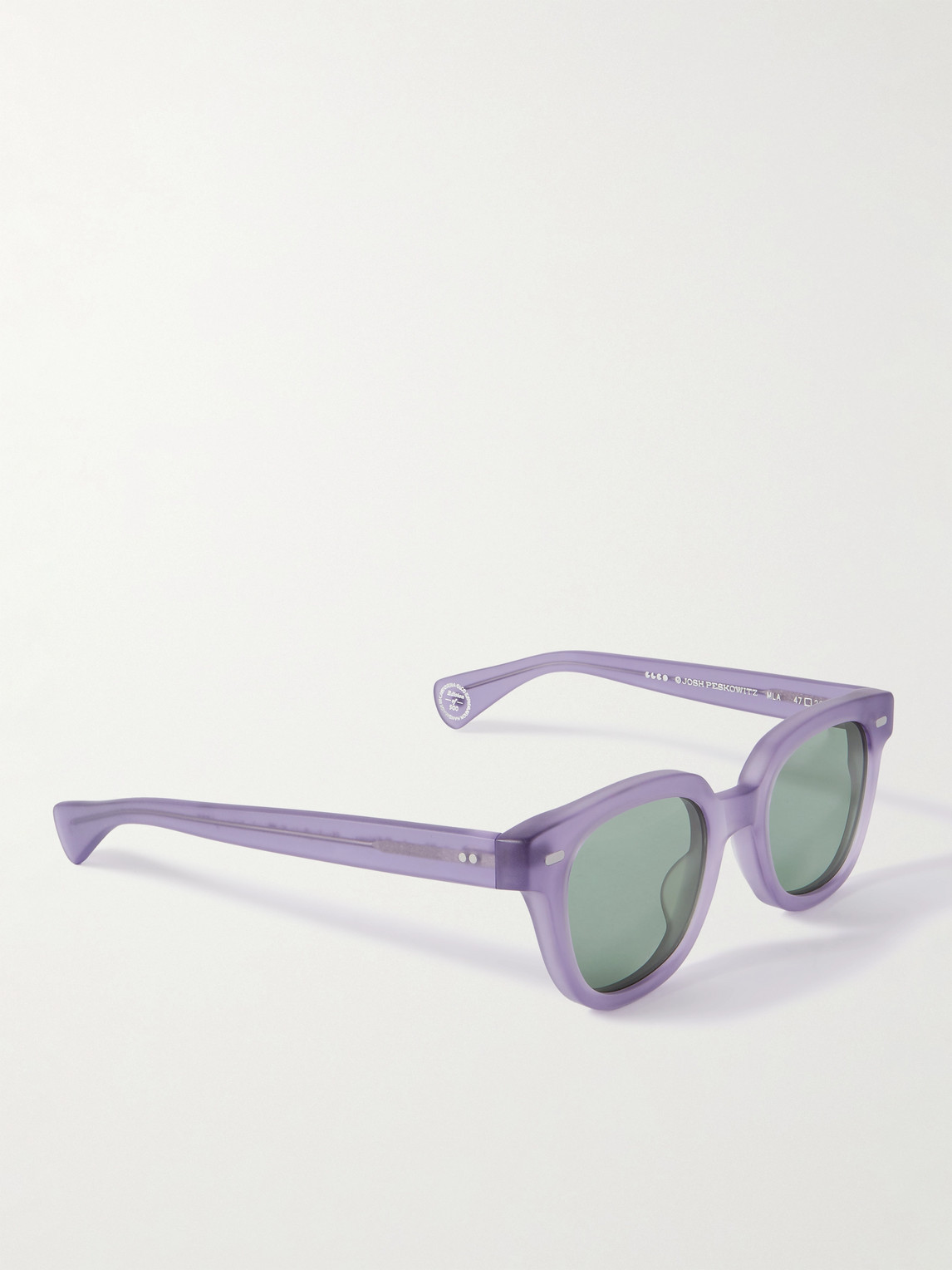 Shop Garrett Leight California Optical Glco Josh Peskowitz D-frame Acetate Sunglasses In Purple