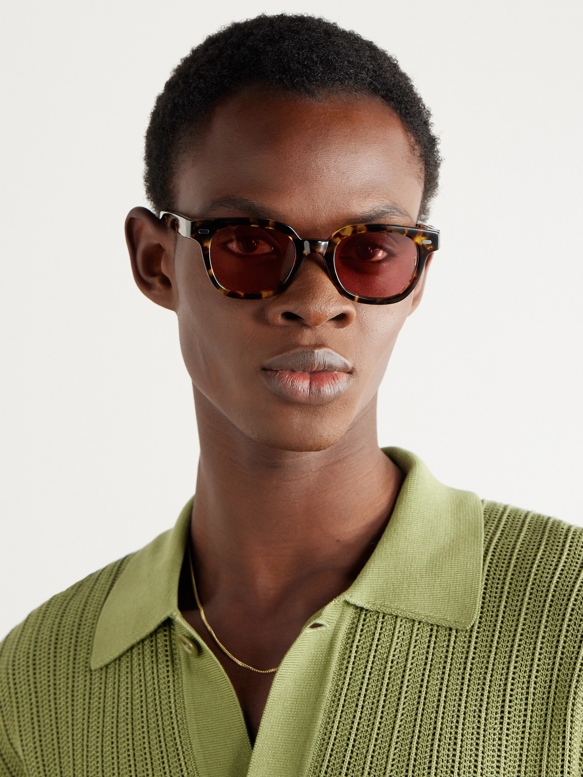Shop Garrett Leight California Optical Glco Josh Peskowitz D-frame Tortoiseshell Acetate Sunglasses