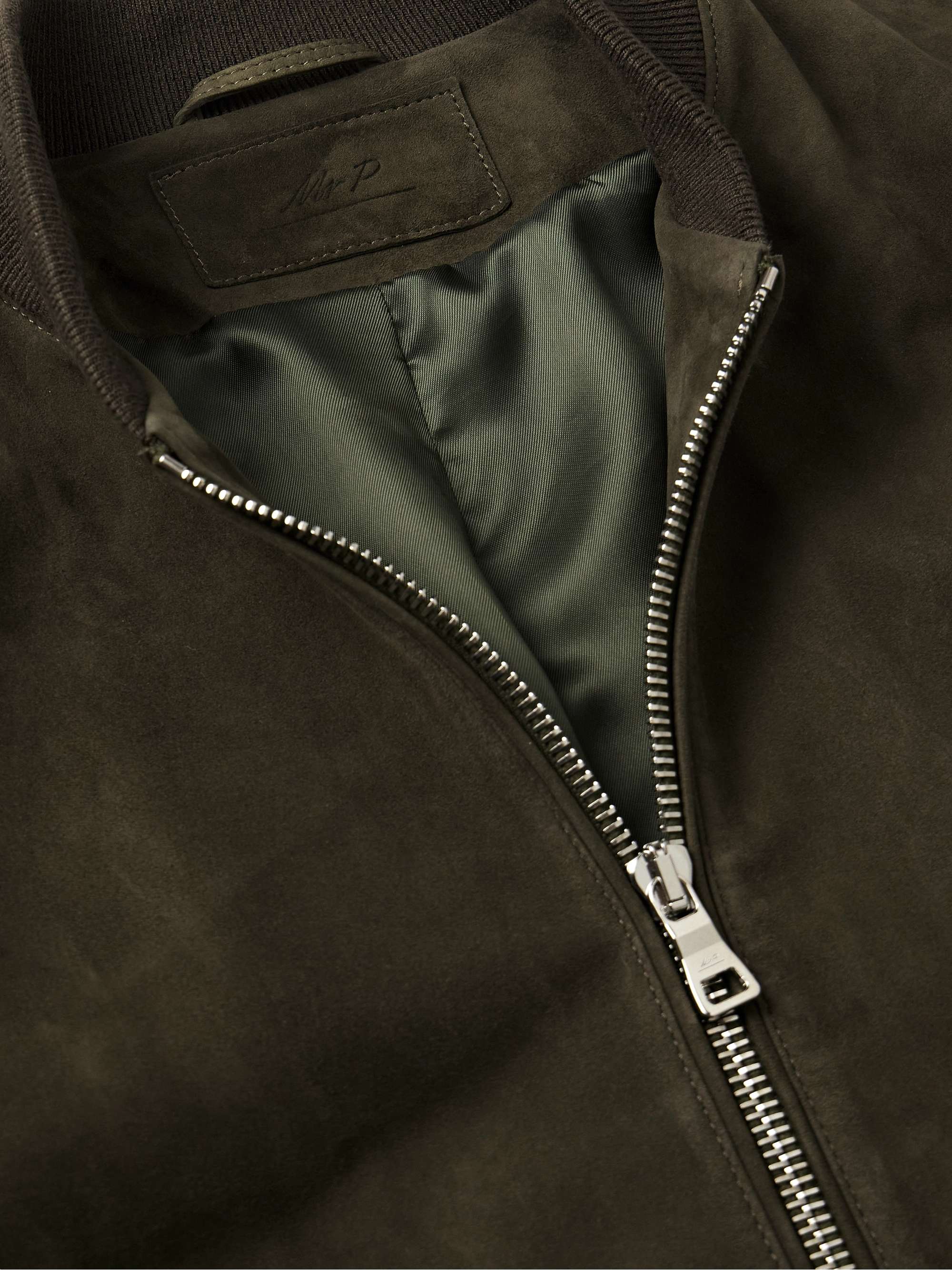 MR P. Suede Bomber Jacket