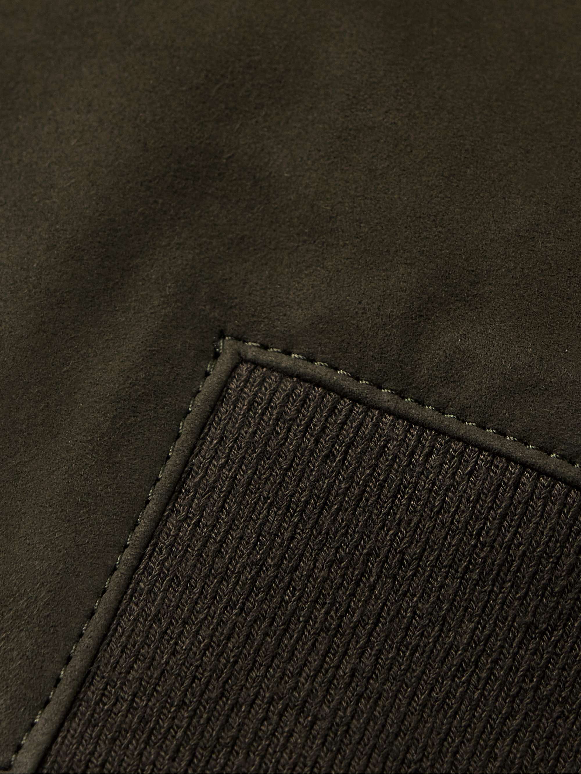 MR P. Suede Bomber Jacket