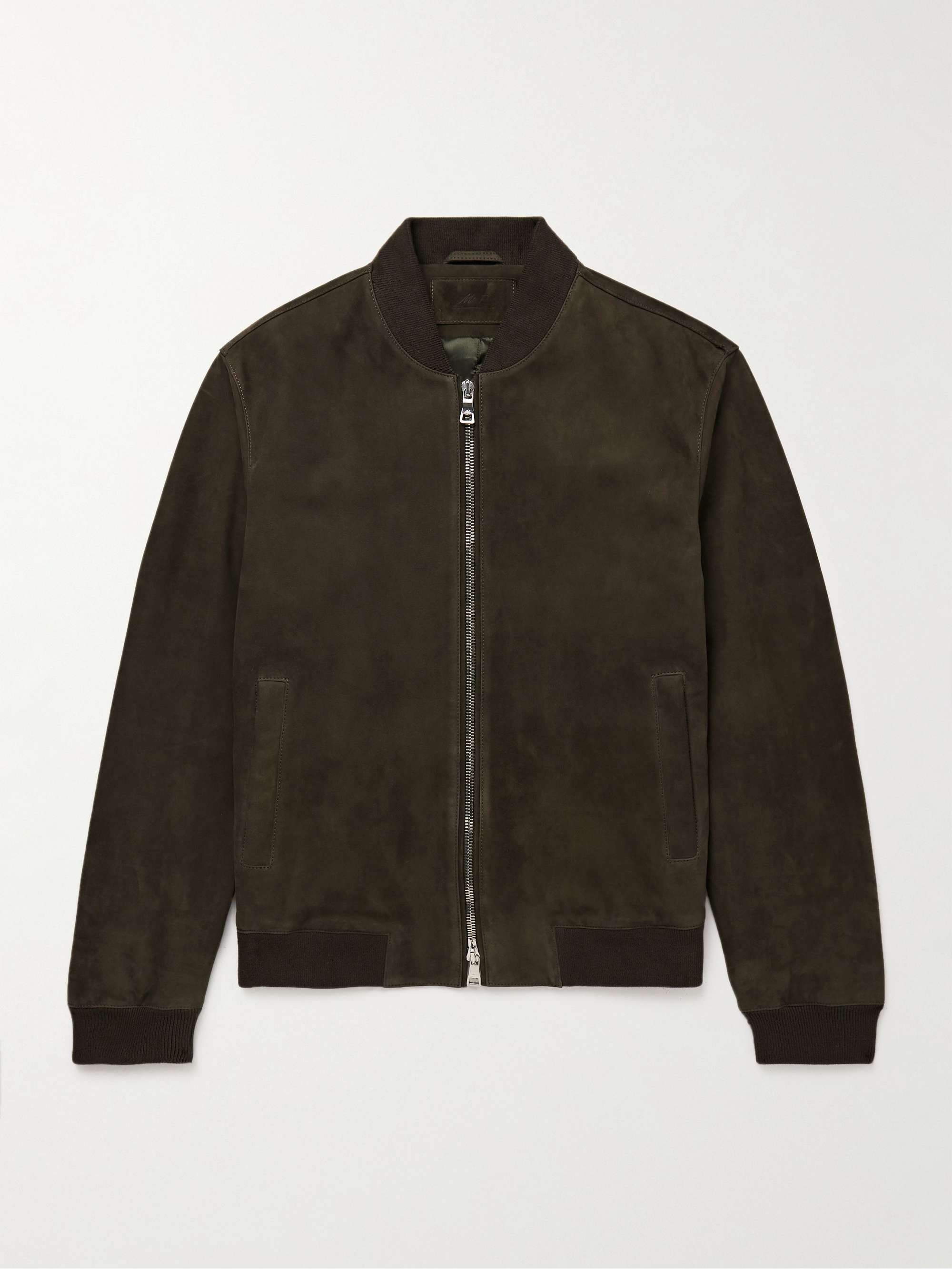 MR P. Suede Bomber Jacket for Men | MR PORTER