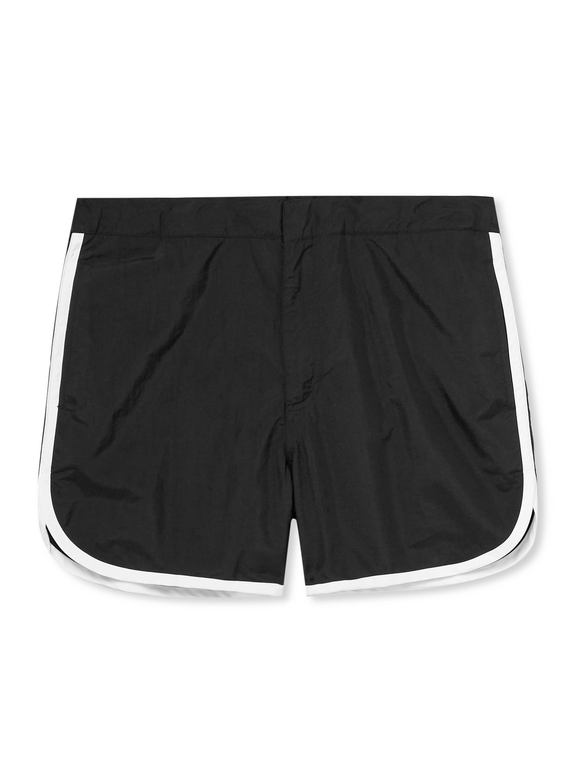 Straight-Leg Mid-Length Swim Shorts