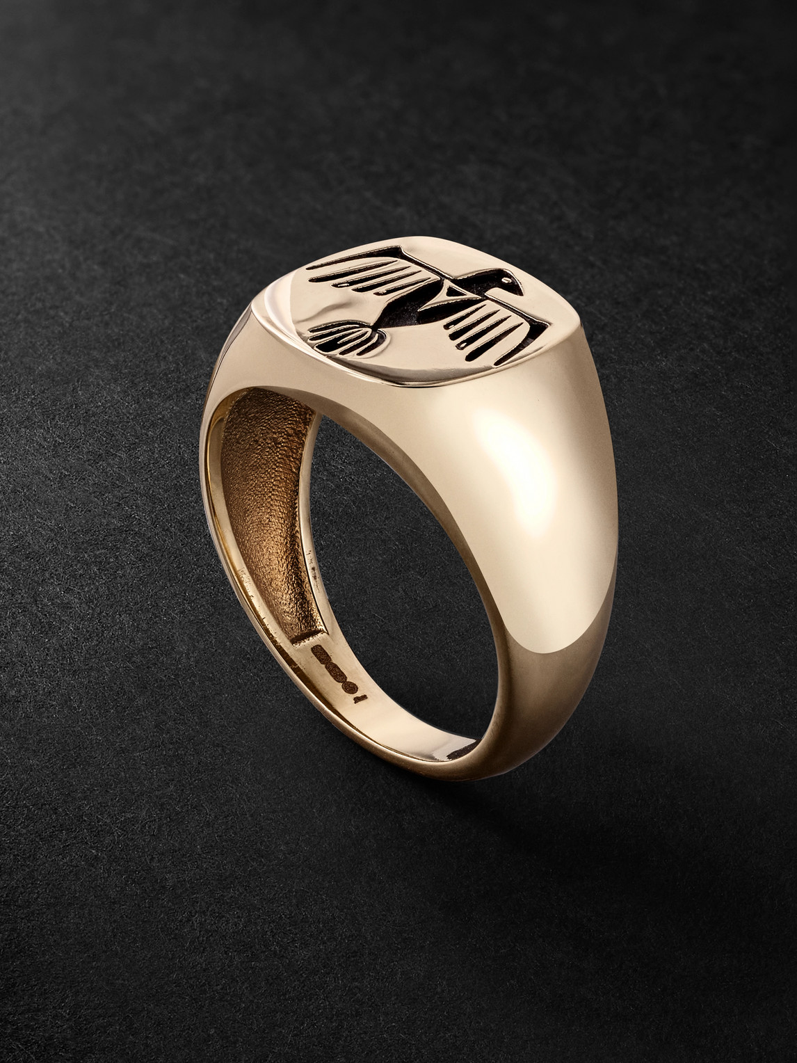 Jacquie Aiche Thunderbird Gold Signet Ring