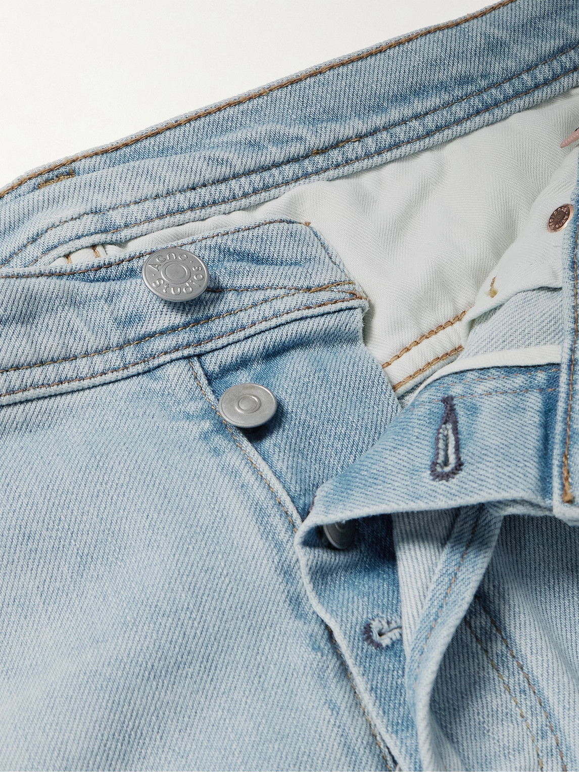 Shop Acne Studios River Slim-fit Stretch-denim Jeans In Blue
