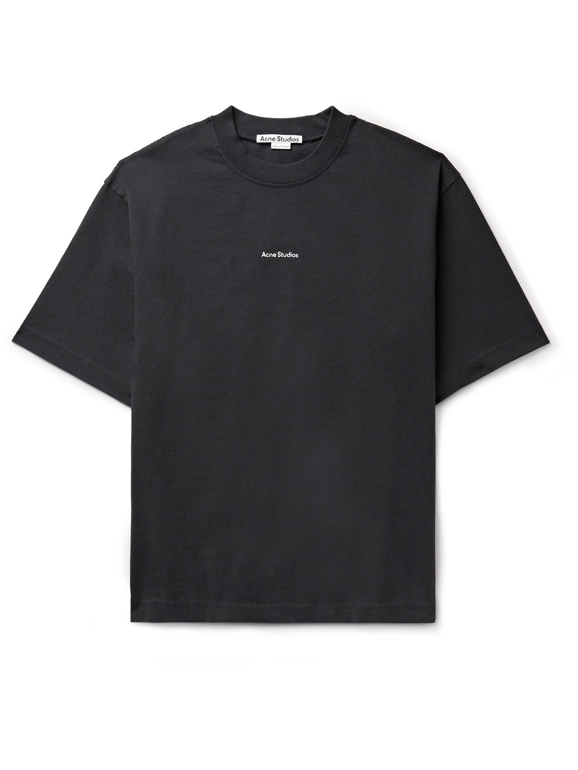 Acne Studios Extorr Logo-print Cotton-jersey T-shirt In Black