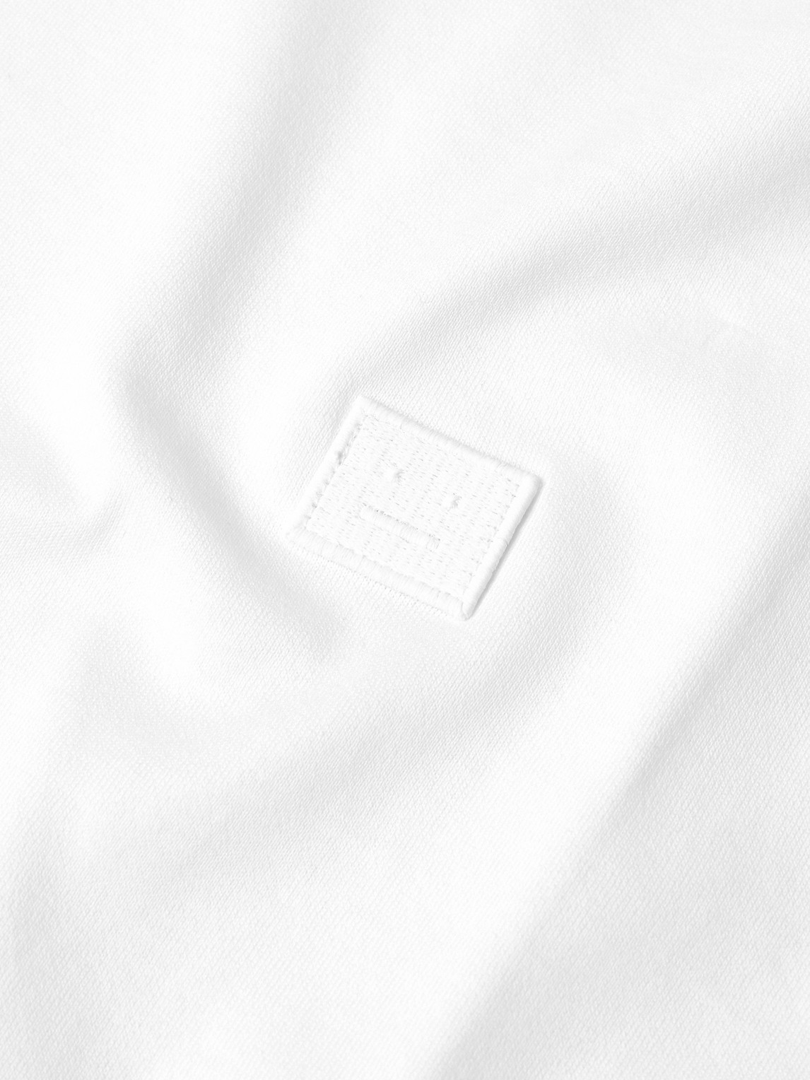 Shop Acne Studios Exford Logo-appliquéd Cotton-jersey T-shirt In White