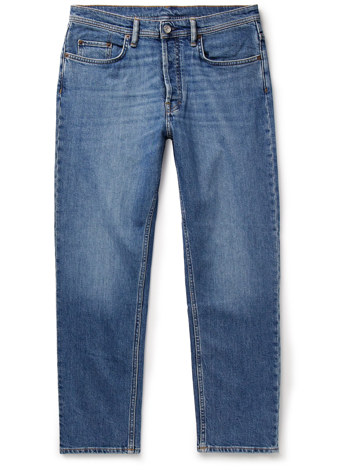 Acne Studios River Slim-fit Tapered Stretch-denim Jeans In Blue