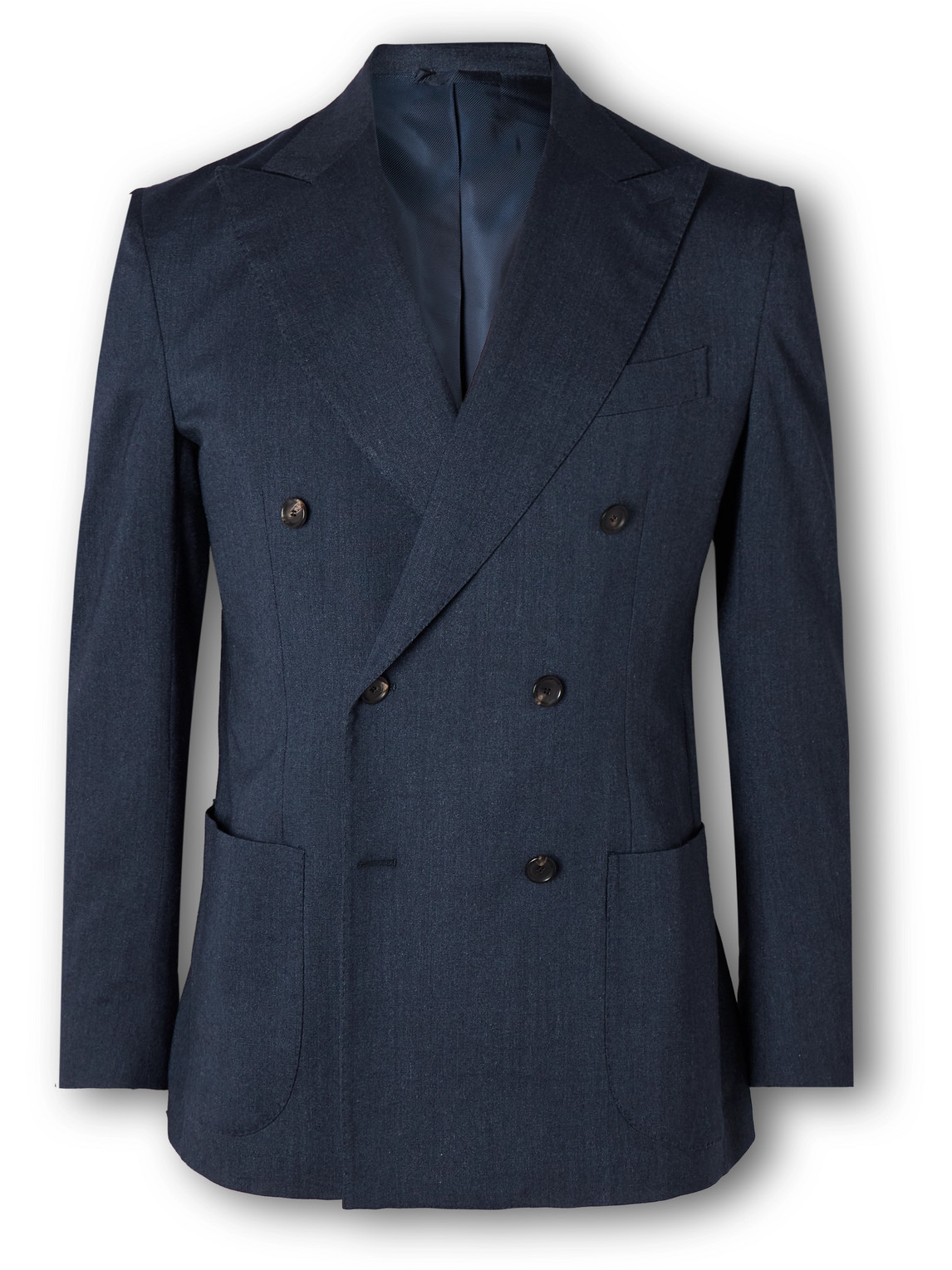 Double-Breasted Cashmere-Blend Blazer
