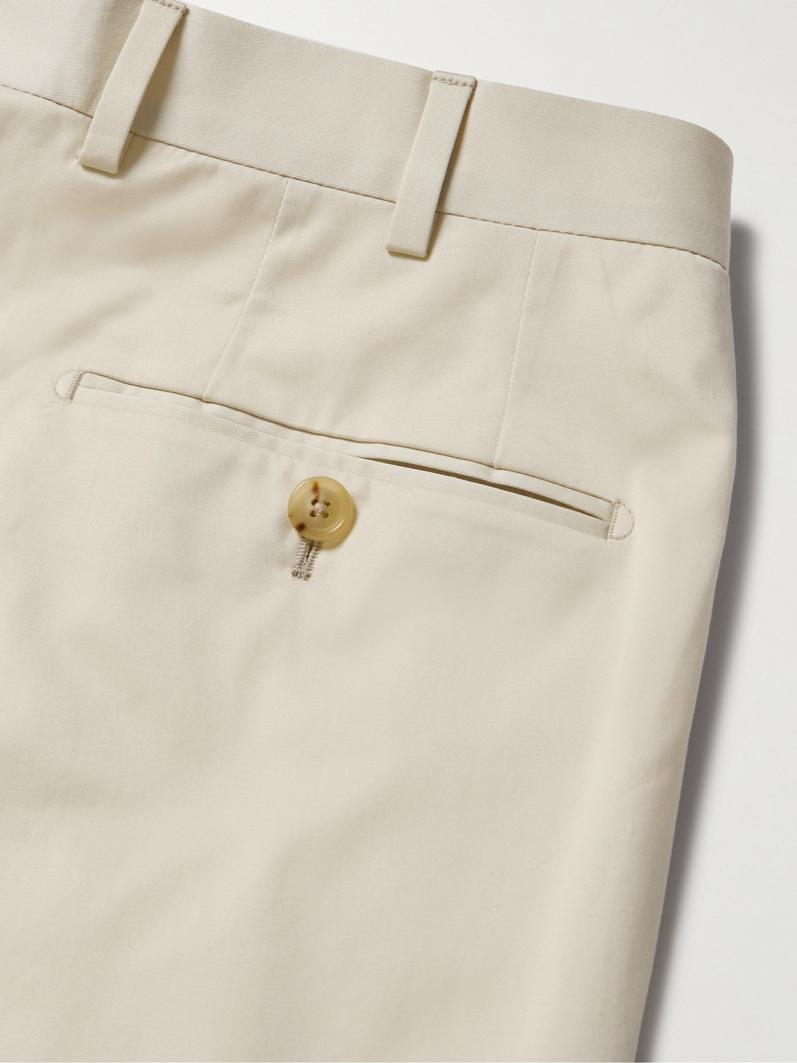 Shop De Petrillo Tapered Cotton-blend Twill Suit Trousers In Unknown