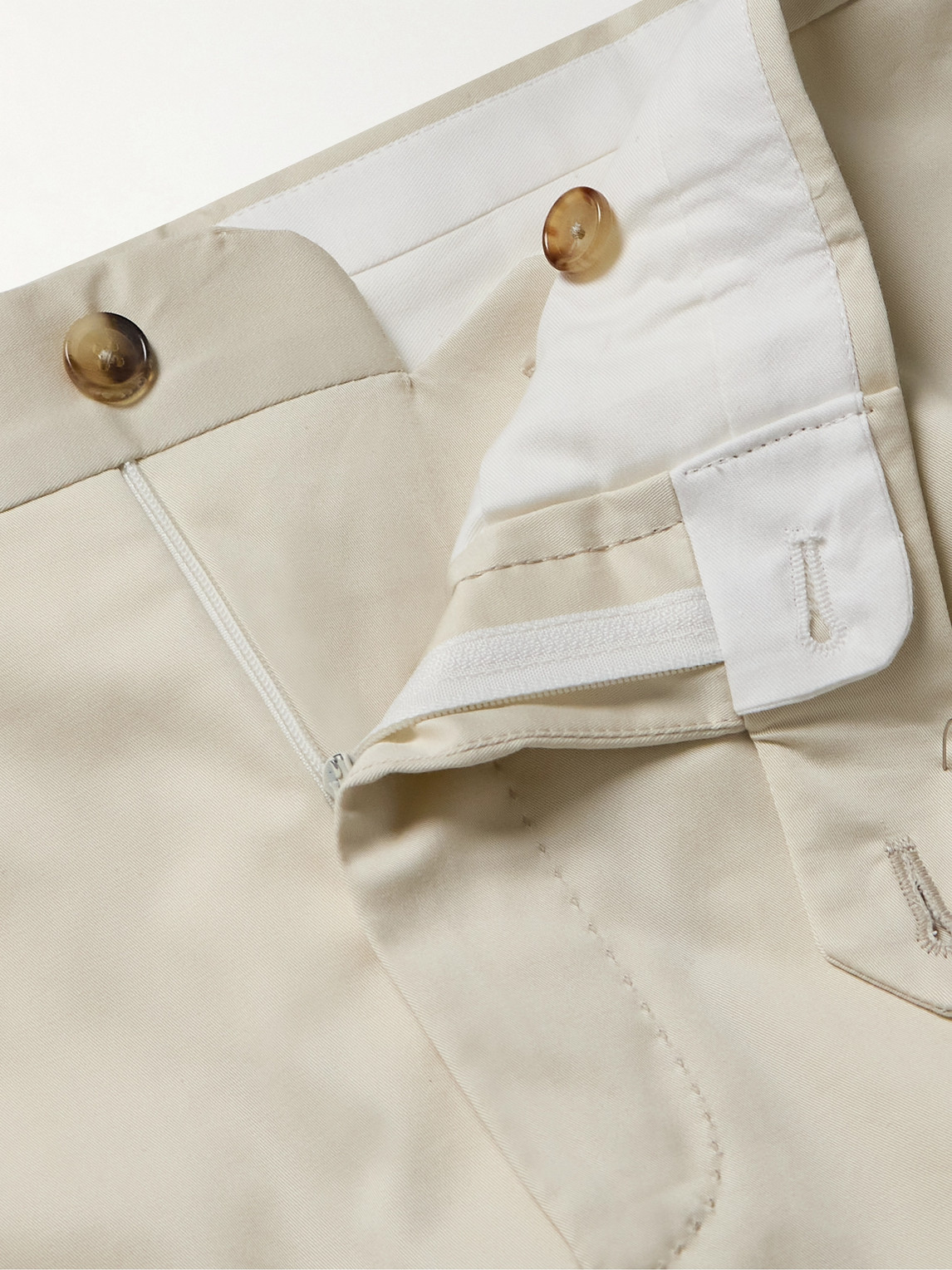 Tapered Cotton-Blend Twill Suit Trousers