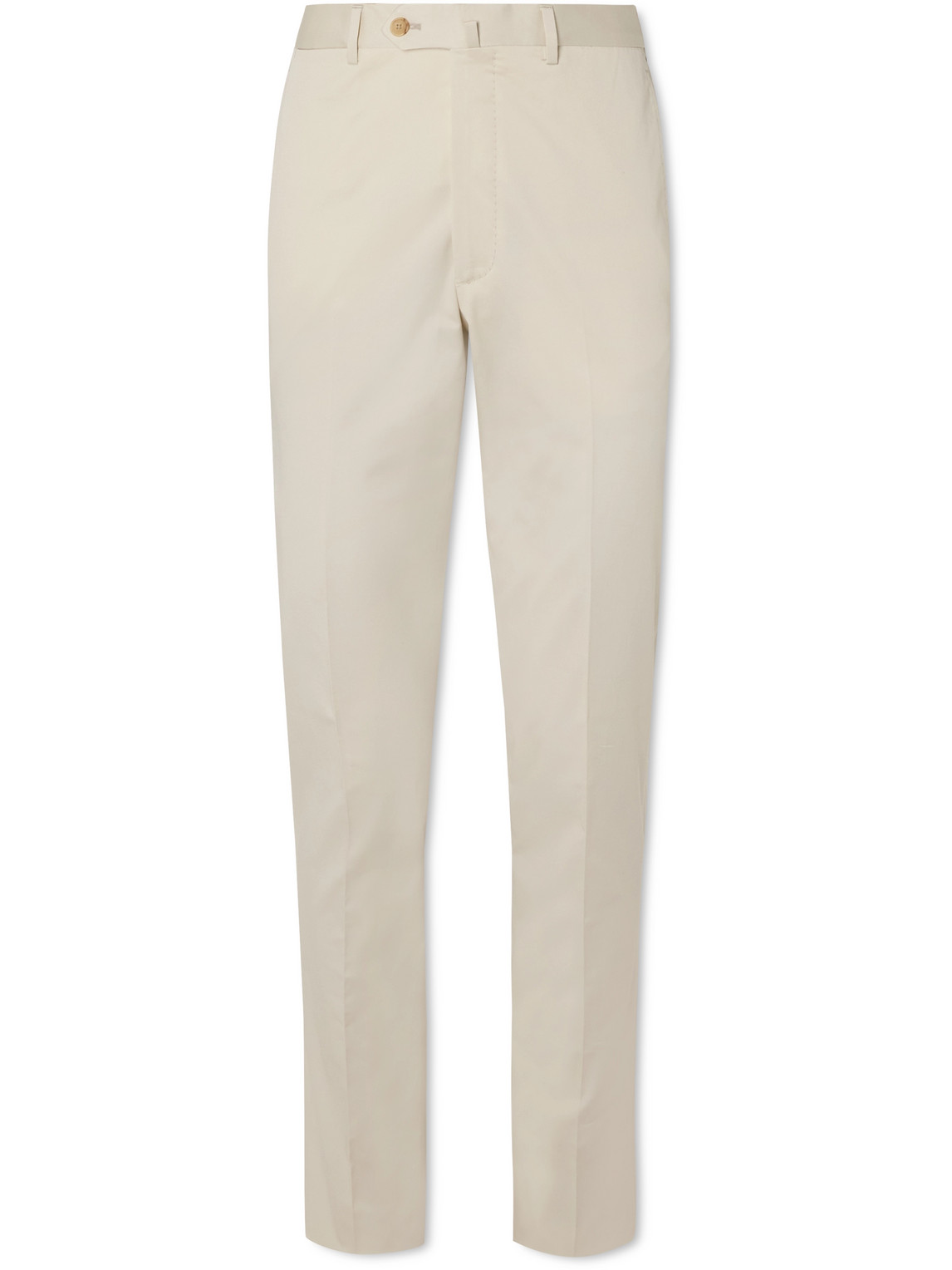 Tapered Cotton-Blend Twill Suit Trousers