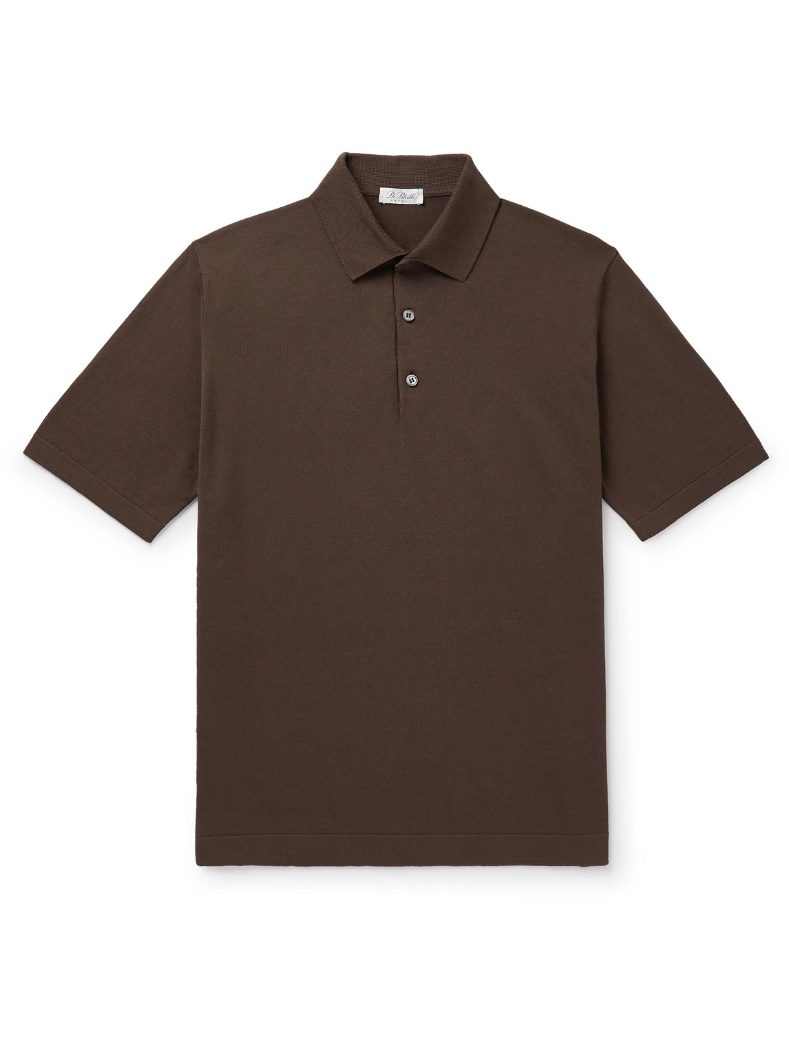 De Petrillo Cotton Polo Shirt In Neutrals