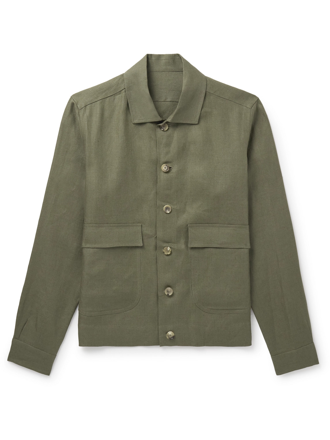 De Petrillo - Linen Jacket - Men - Green - IT 46