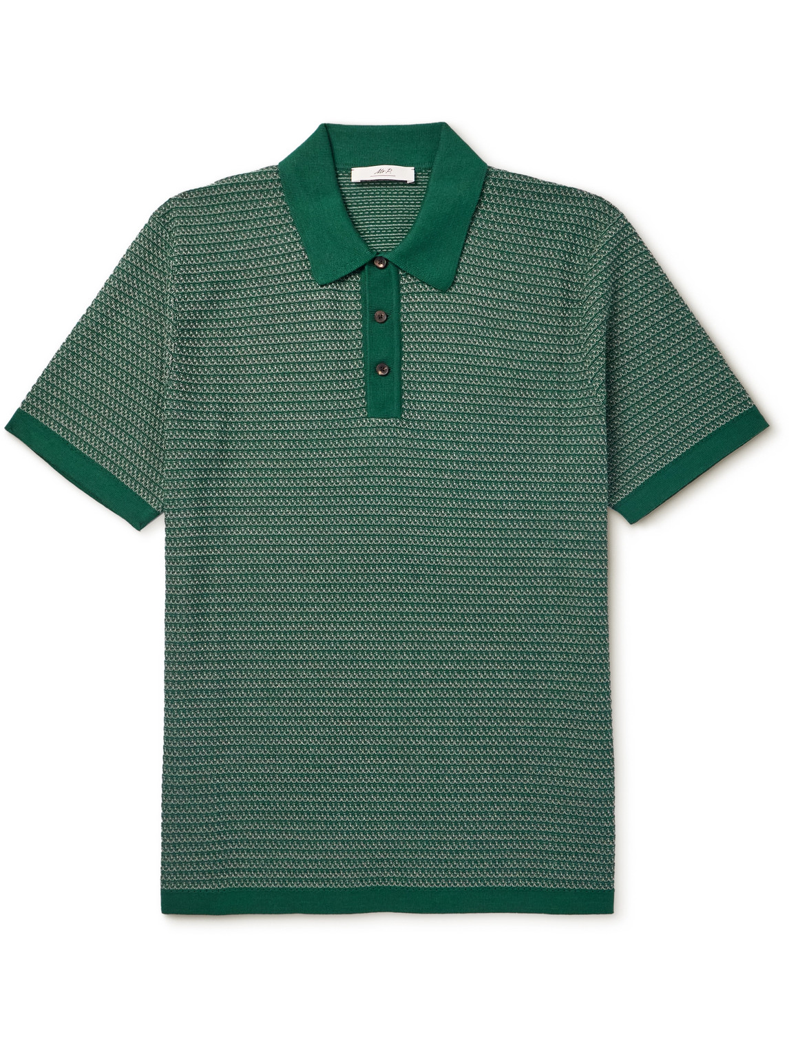 Cotton and Silk-Blend Polo Shirt