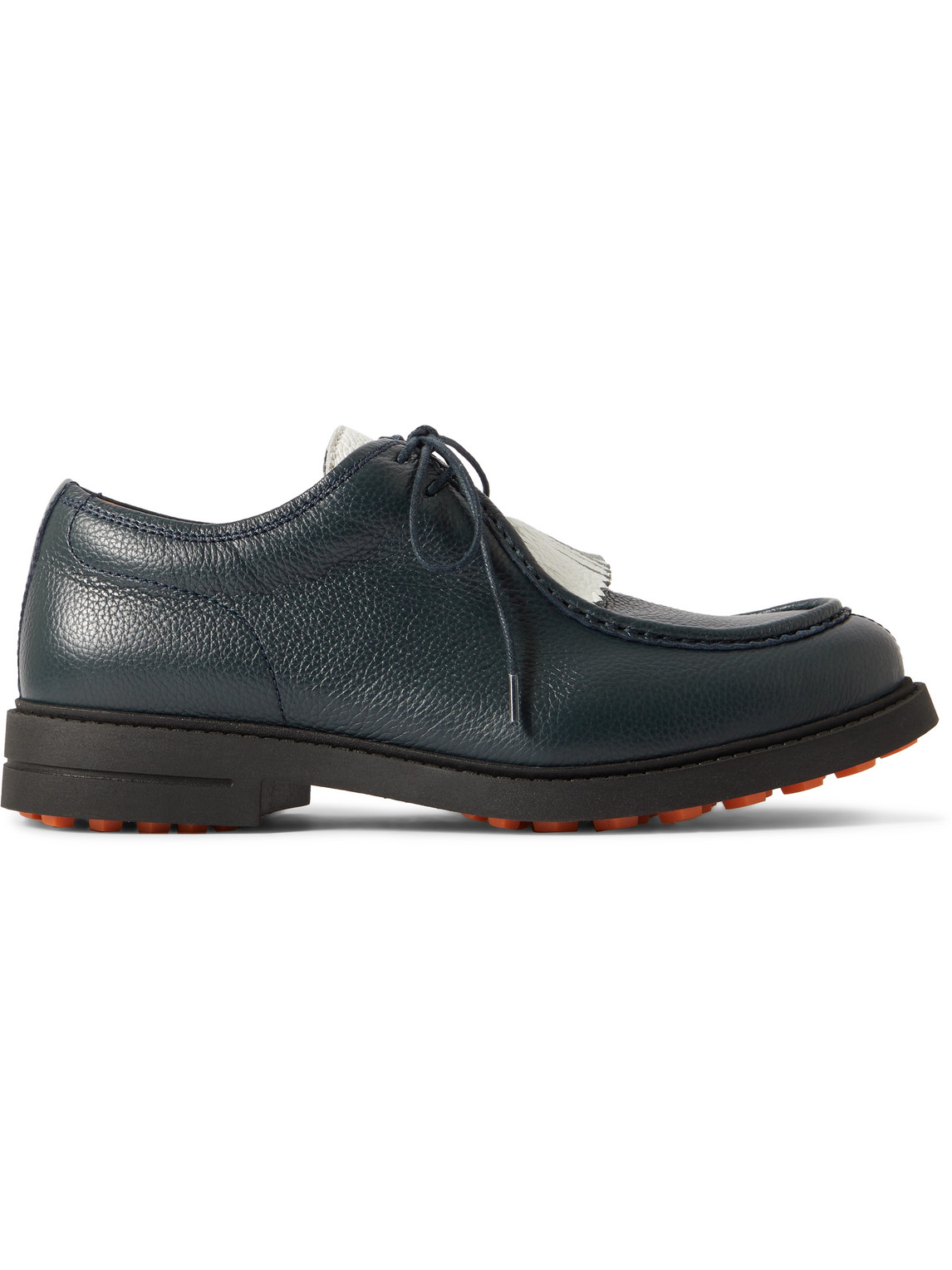 Golf Fringed Full-Grain Leather Shoes