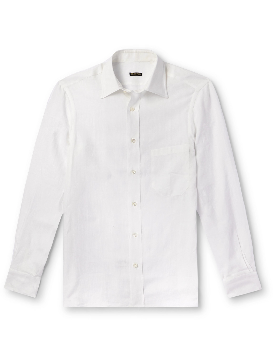 Rubinacci Linen Shirt In White