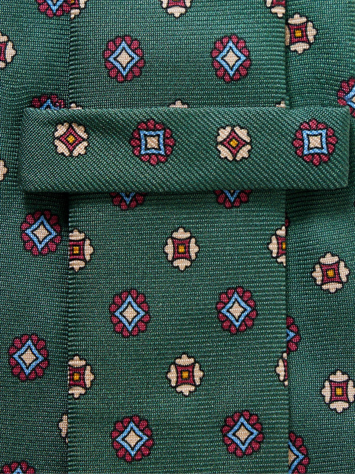 Shop Rubinacci 7.5cm Printed Silk-twill Tie In Green