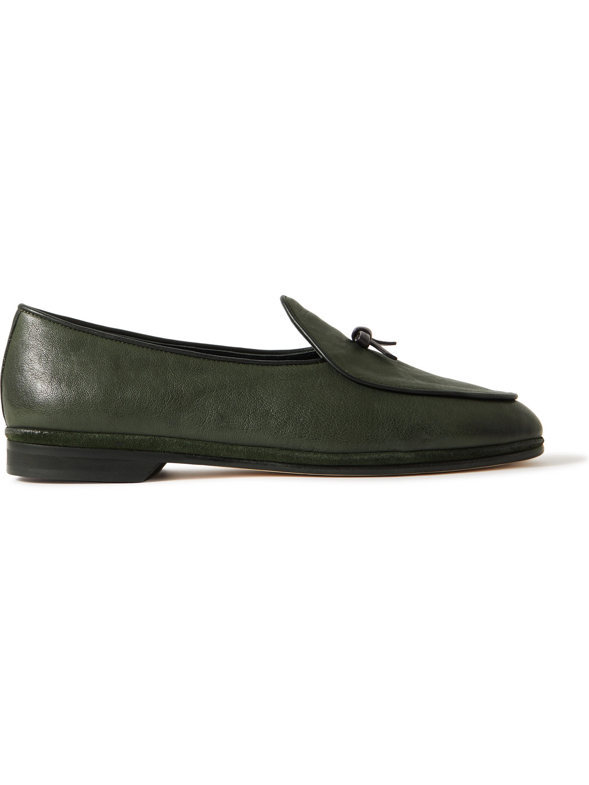 Rubinacci Marphy Tasselled Leather Loafers In Green