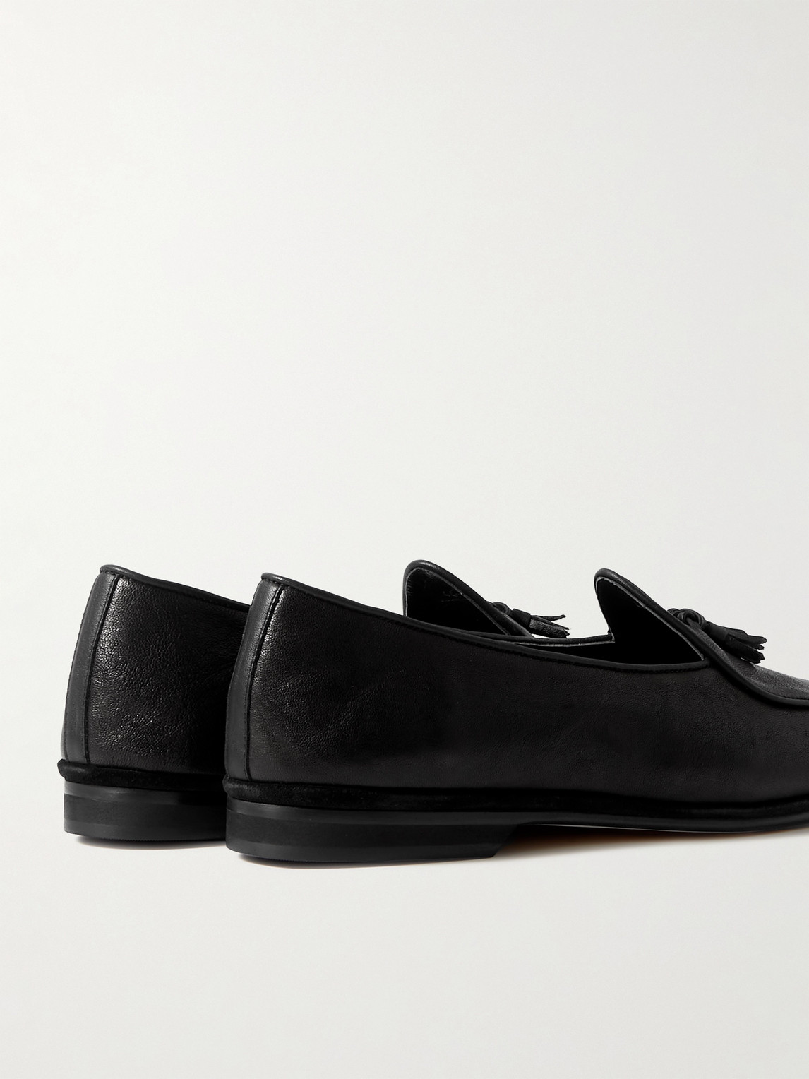  Rubinacci - Marphy Tasselled Leather Loafers - Men - Black - Eu 41 