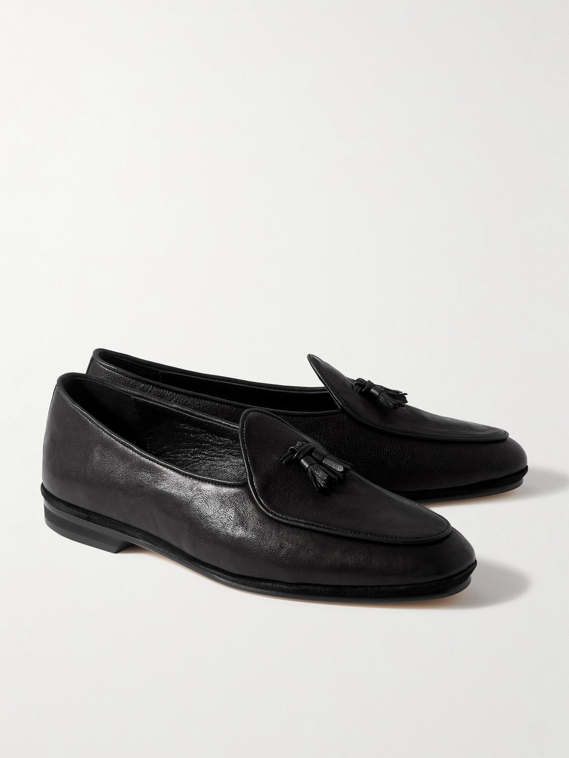  Rubinacci - Marphy Tasselled Leather Loafers - Men - Black - Eu 41 