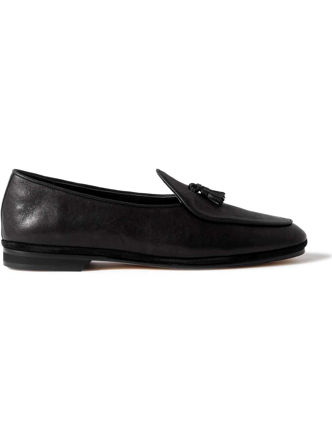 Rubinacci Marphy Tasselled Leather Loafers In Black