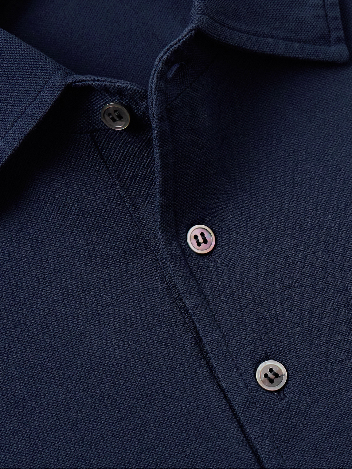 Shop Rubinacci Slim-fit Cotton-piqué Polo Shirt In Blue