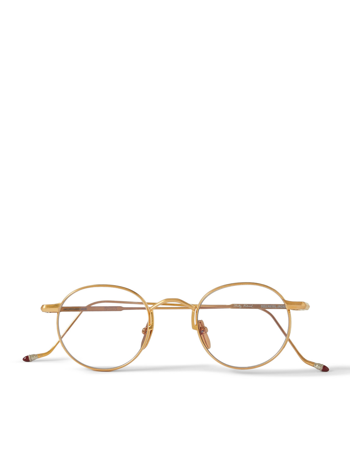 Full Metal Jacket Round-Frame Gold-Tone Sunglasses