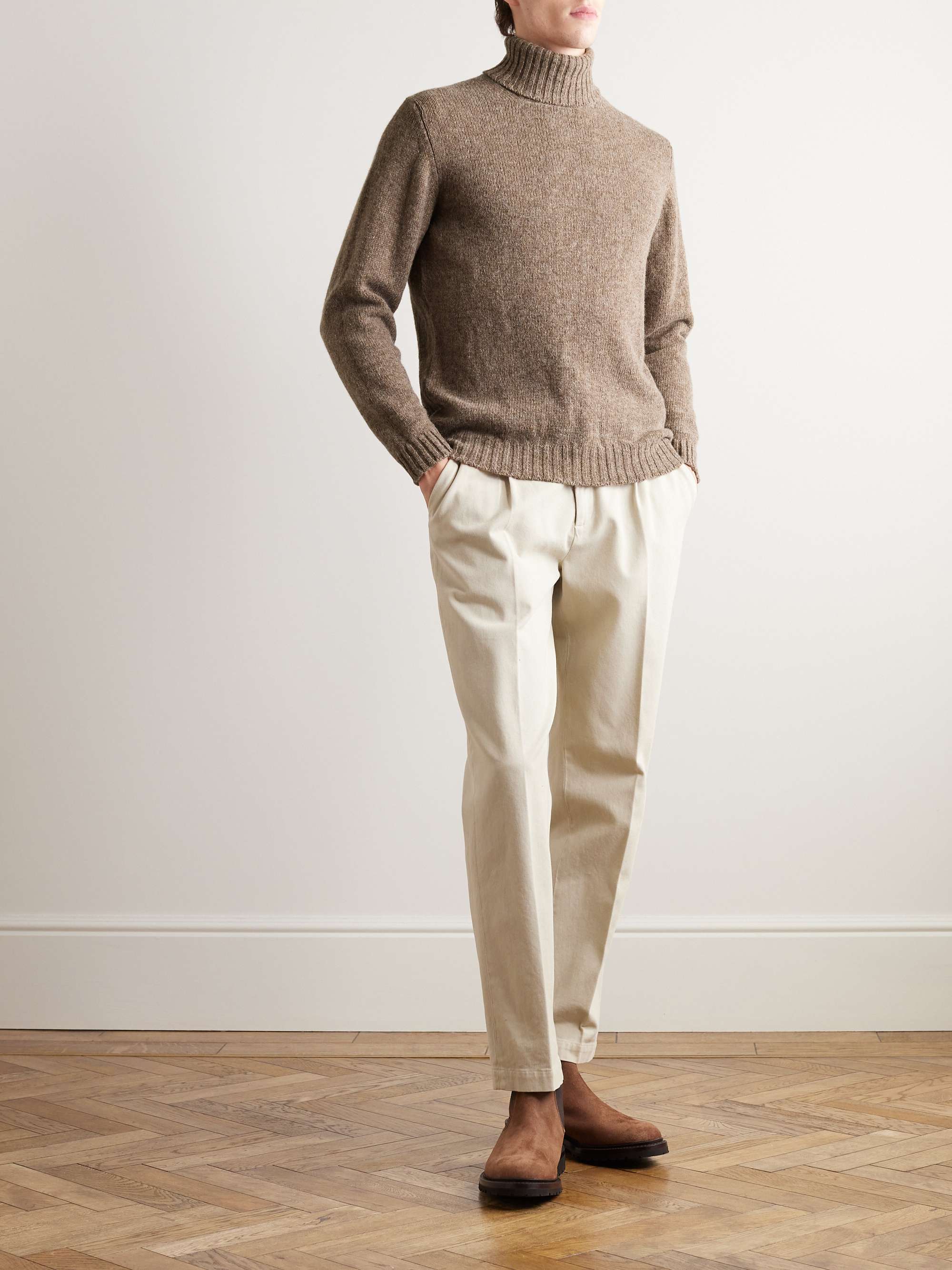 KINGSMAN Shetland Wool Rollneck Sweater for Men | MR PORTER
