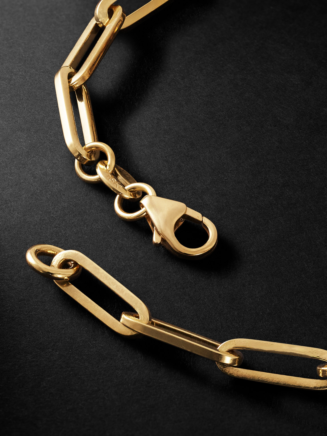 FOUNDRAE L'ETERNELLE 18-KARAT GOLD AND ENAMEL CHAIN BRACELET
