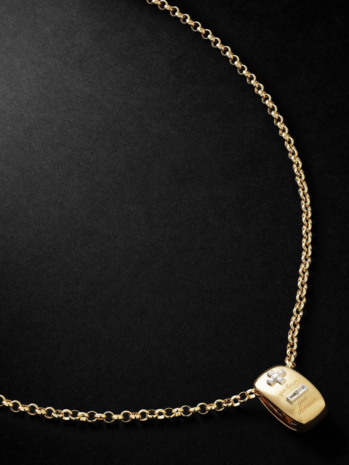 Foundrae Ever Growing Gold Diamond Pendant Necklace