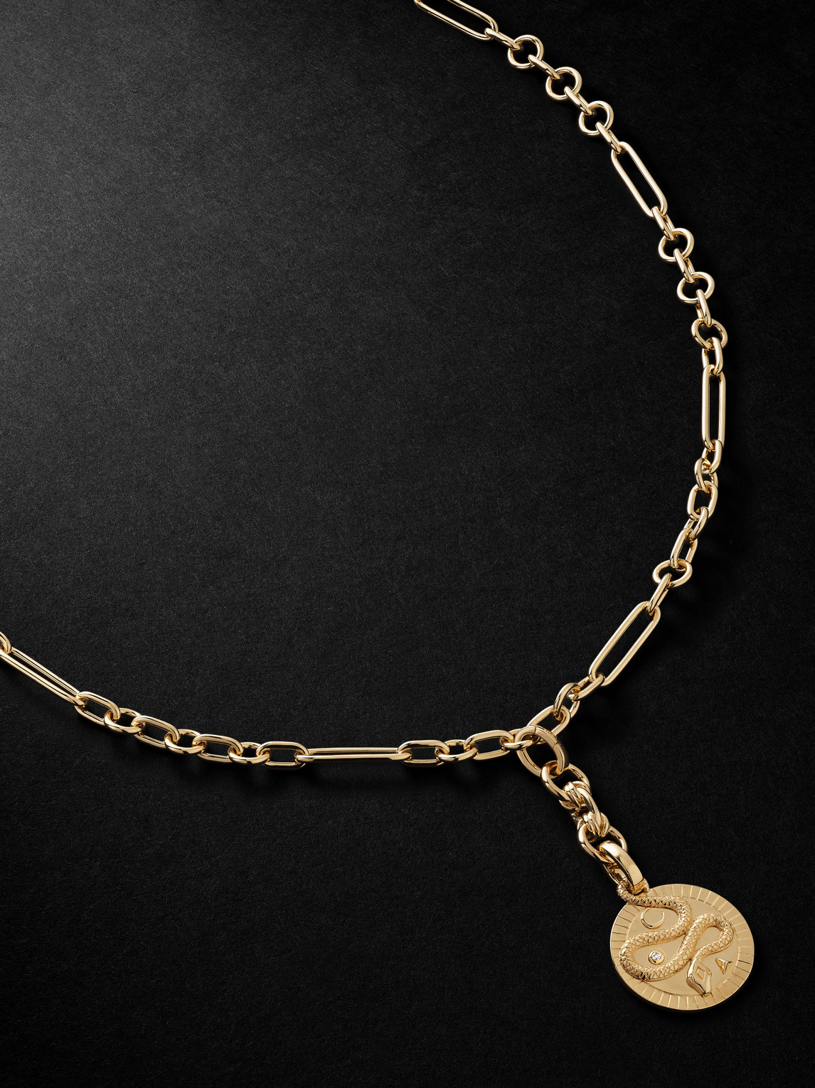 Foundrae Wholeness Gold Diamond Pendant Necklace