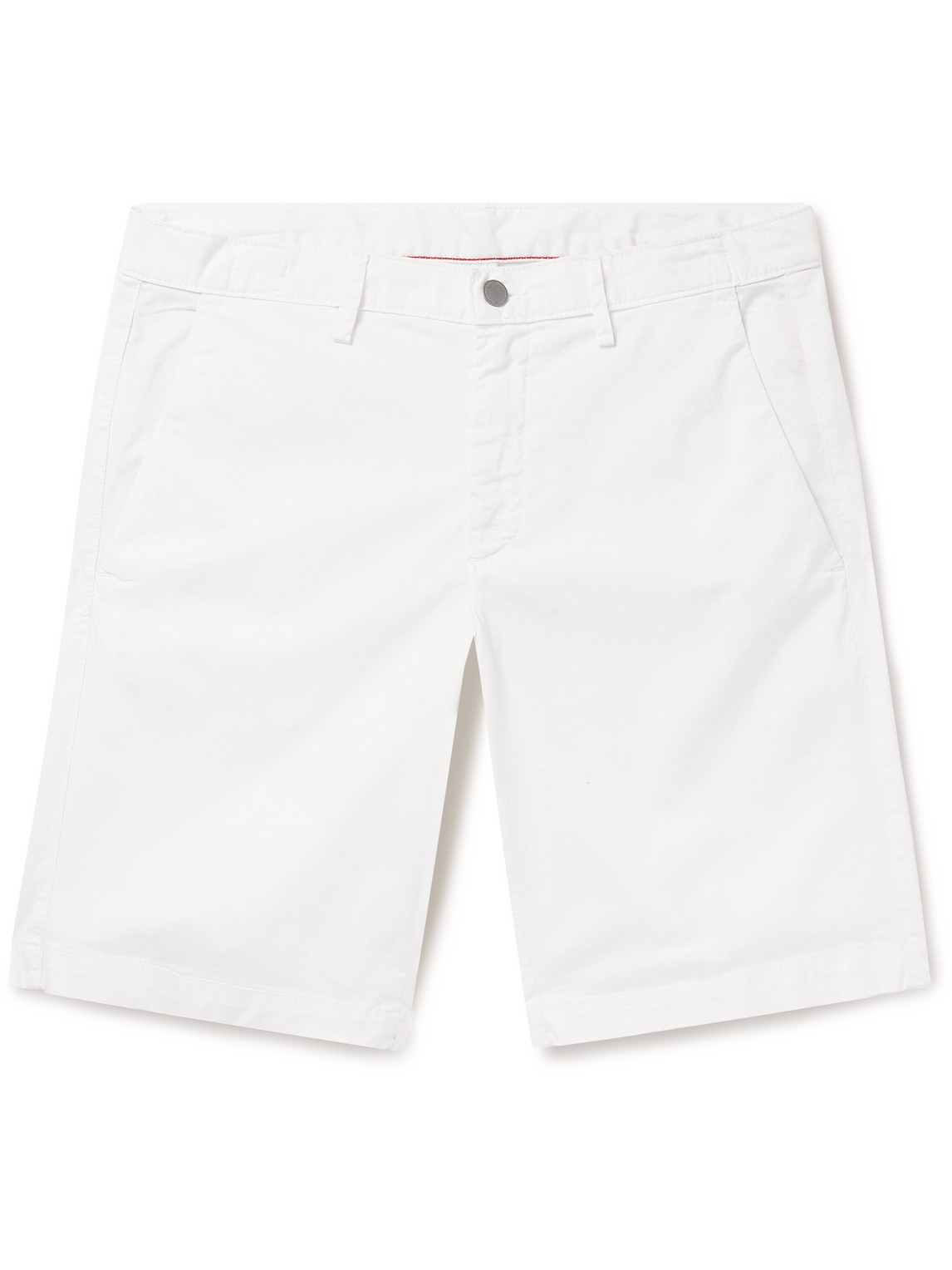 Vela Straight-Leg Stretch-Cotton Poplin Bermuda Shorts