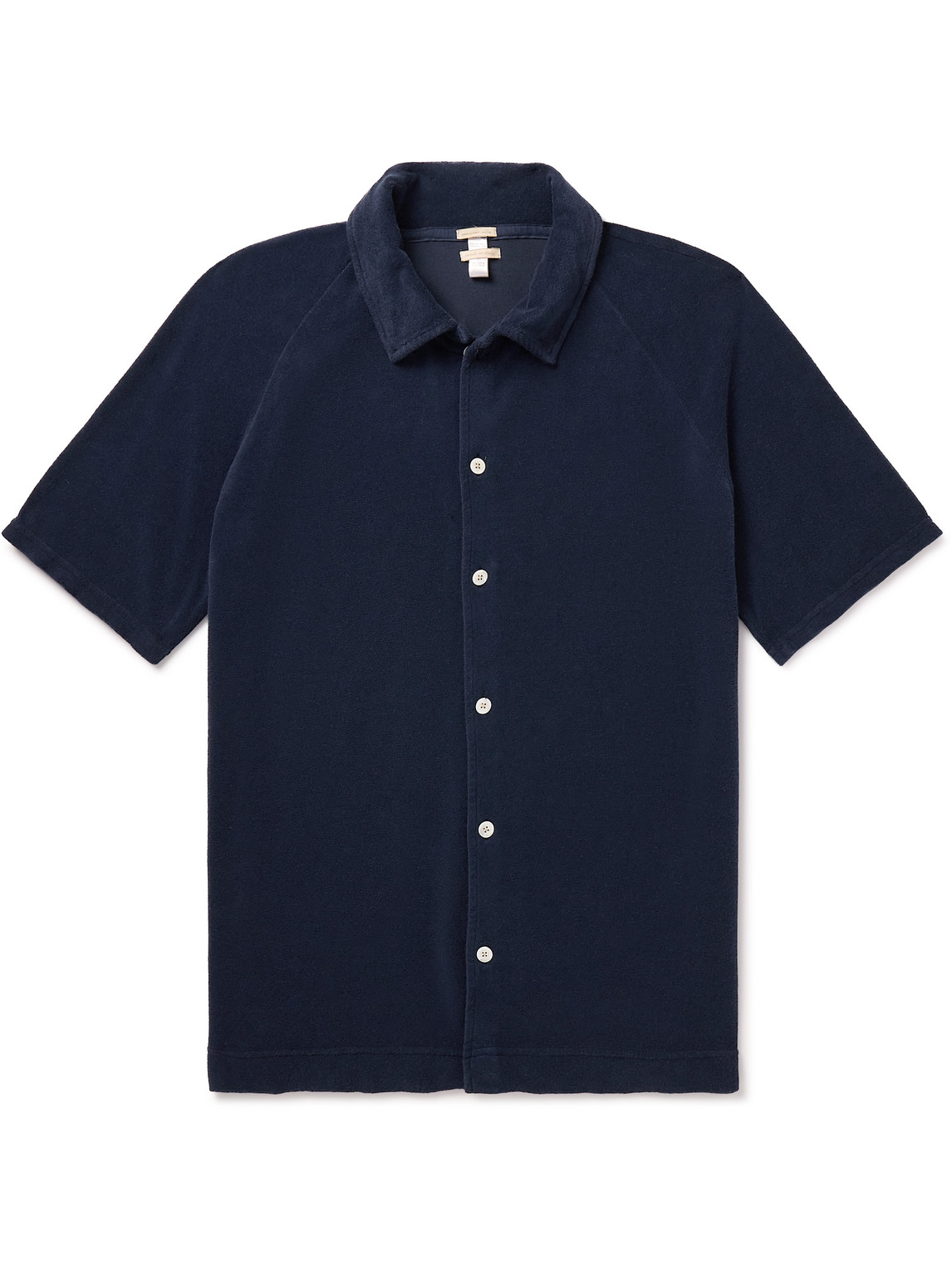 Massimo Alba Cruiser Cotton-blend Terry Shirt In Blue