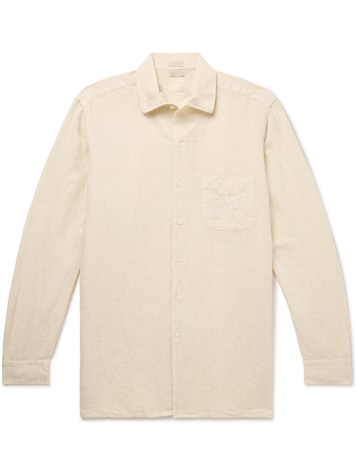 Massimo Alba Bowles Linen And Cotton-blend Shirt In Neutrals
