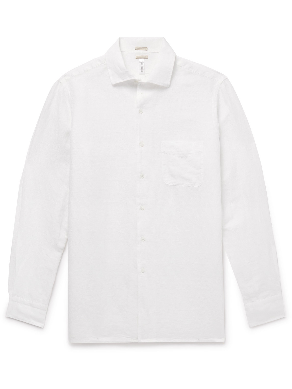 Massimo Alba Bowles Linen And Cotton-blend Shirt In White