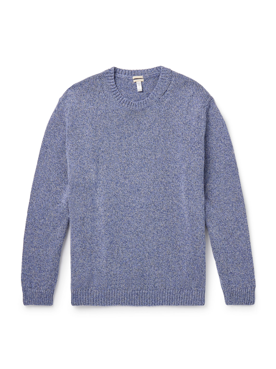 Massimo Alba Billy Cotton And Linen-blend Jumper In Blue