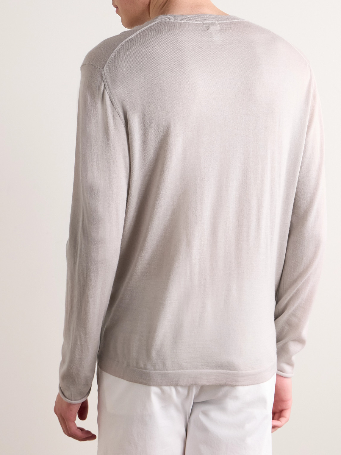 Shop Massimo Alba Larry Cashmere Sweater In Gray