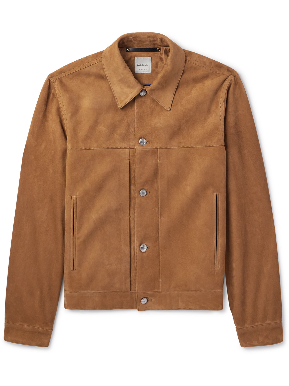 Paul Smith Suede Jacket In Brown