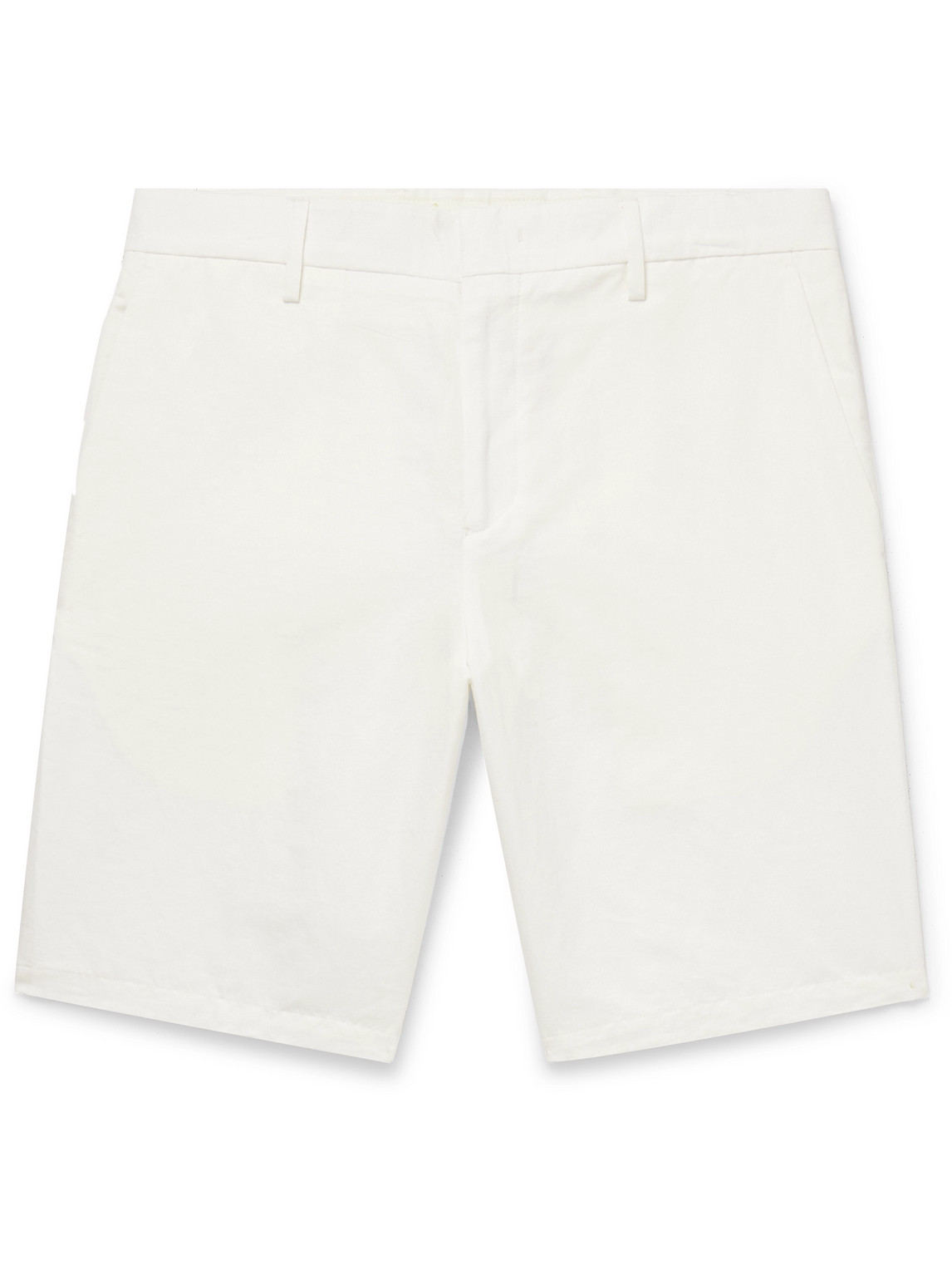 Paul Smith Straight-leg Linen Shorts In White