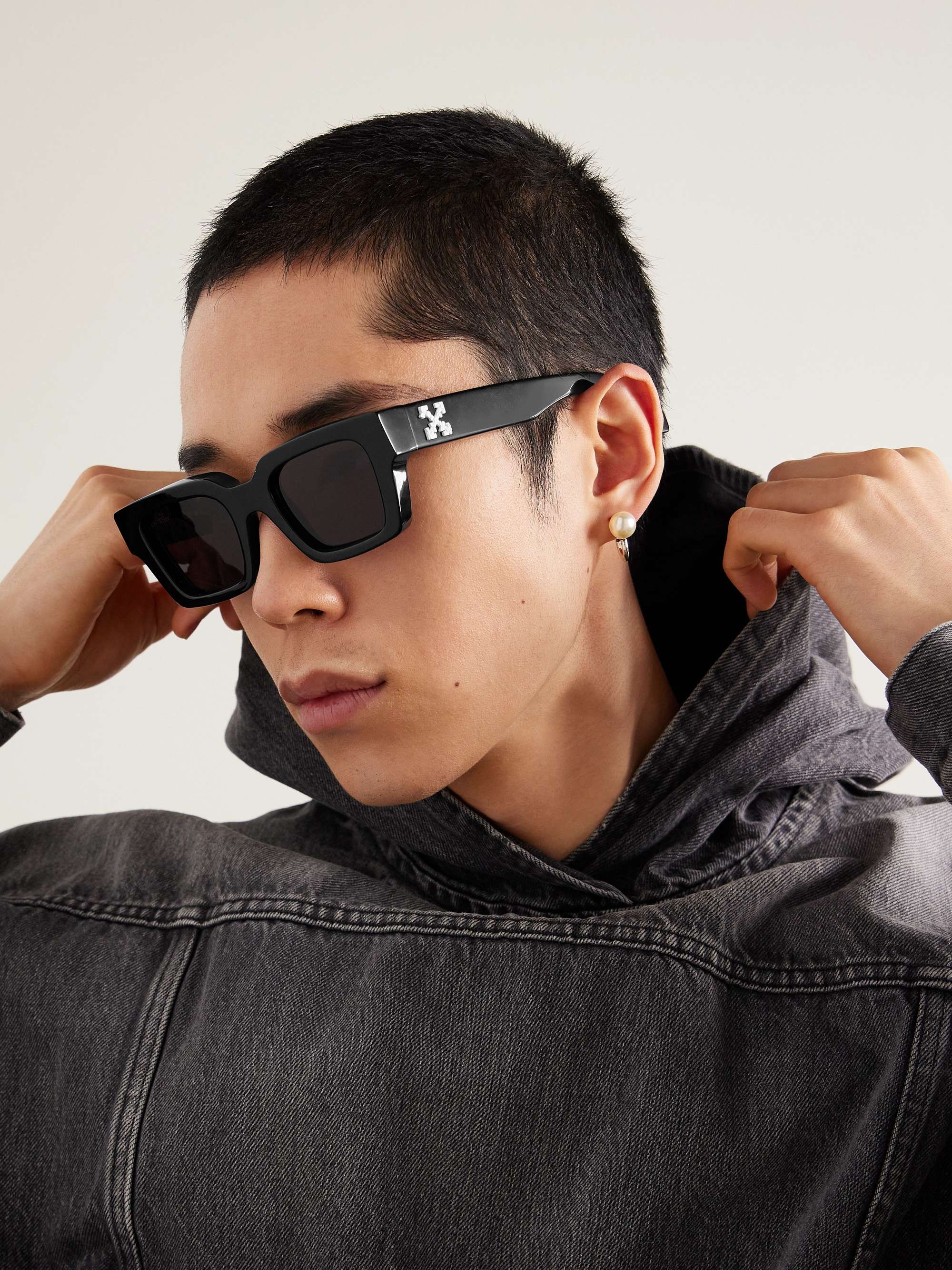 OFF-WHITE Virgil Square-Frame Acetate Sunglasses for Men | MR PORTER