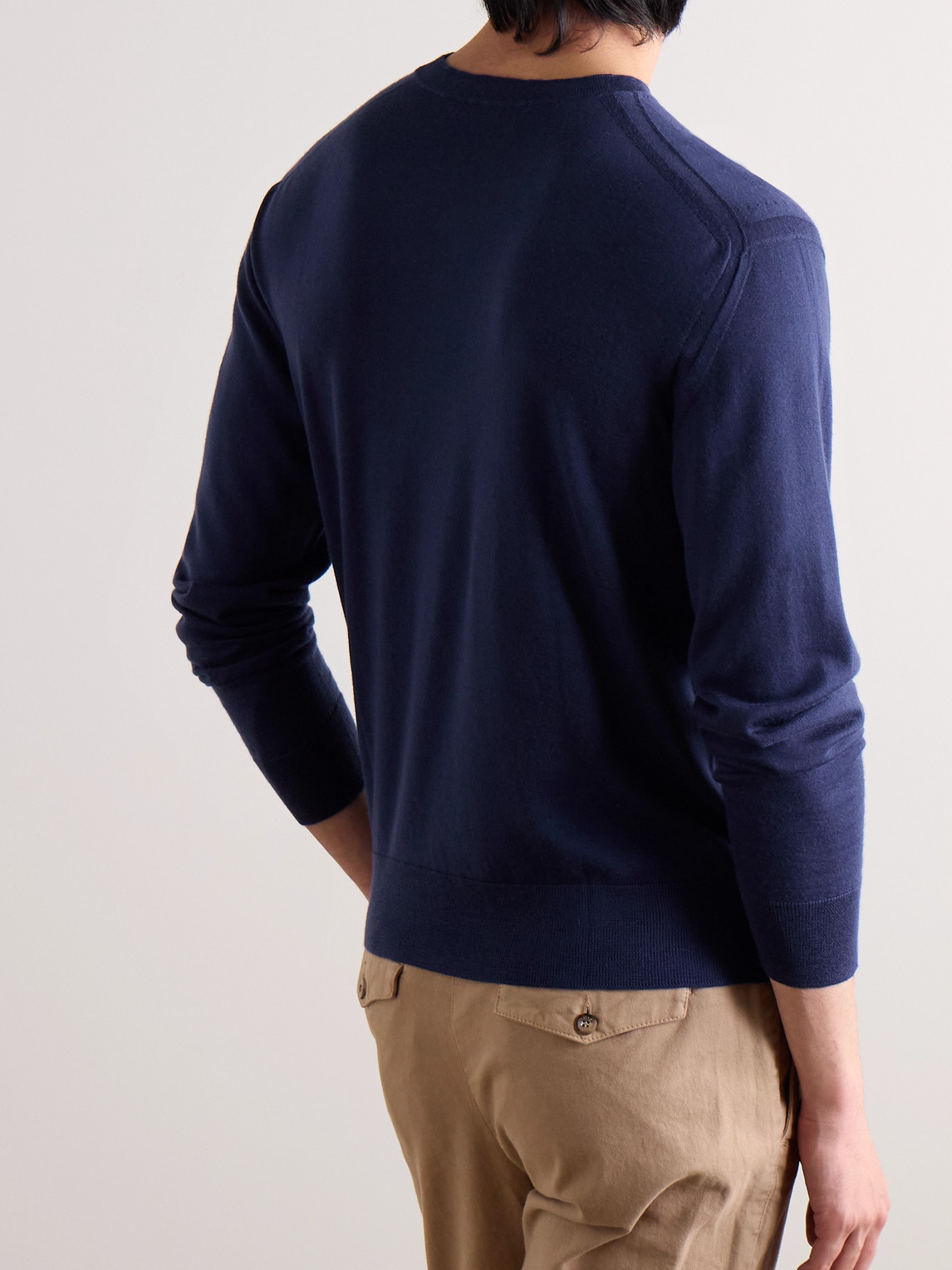 Shop Purdey Cashmere Sweater In Blue