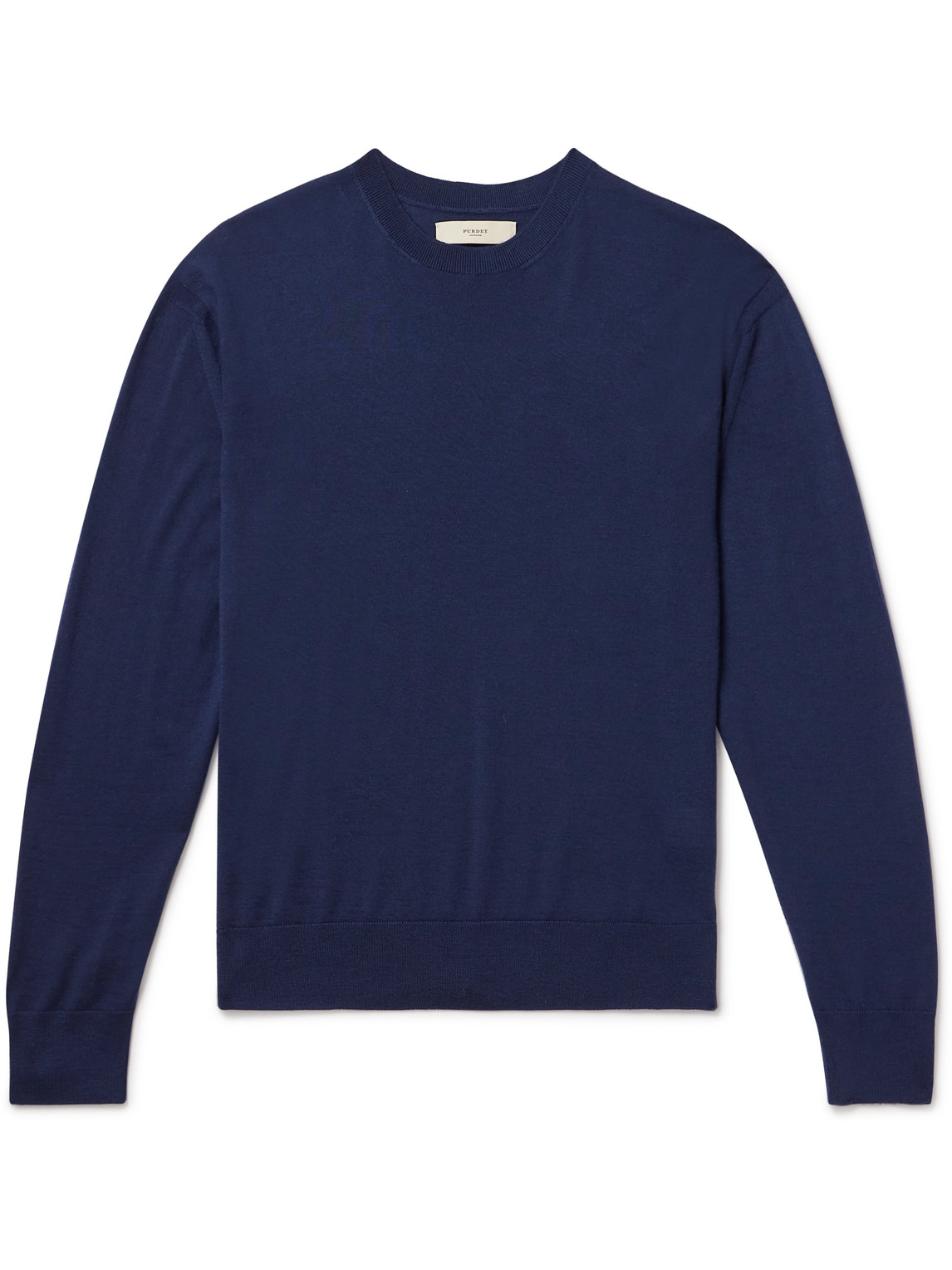 Purdey Cashmere Jumper In Blue