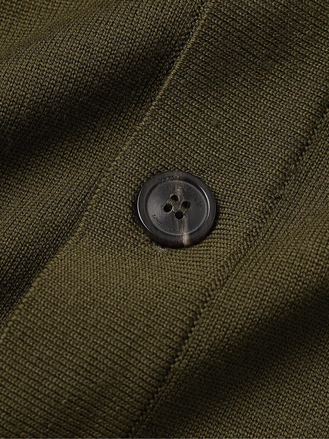 Shop Purdey Audley Wool Shirt In Green