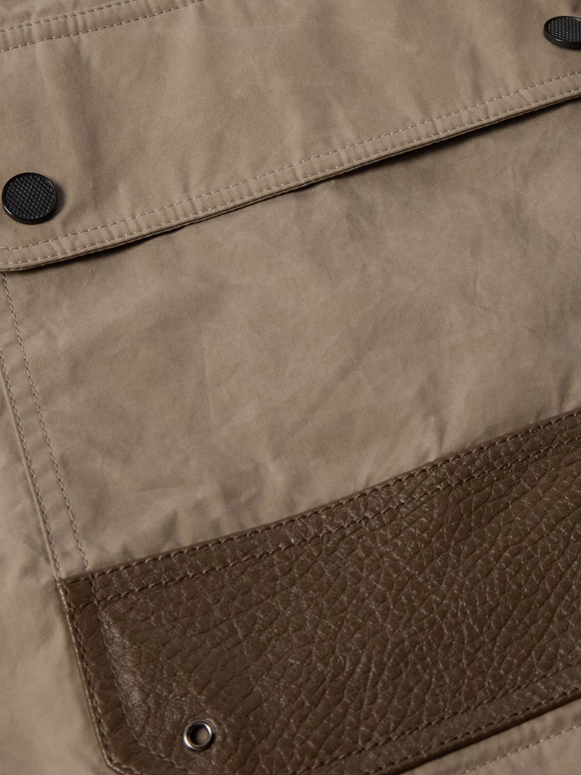 Purdey Latch Corduroy And Leather-trimmed Cotton-canvas Coat In Unknown