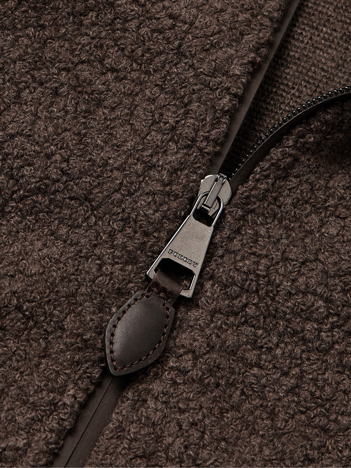 Purdey Shell-trimmed Bouclé Jacket In Brown