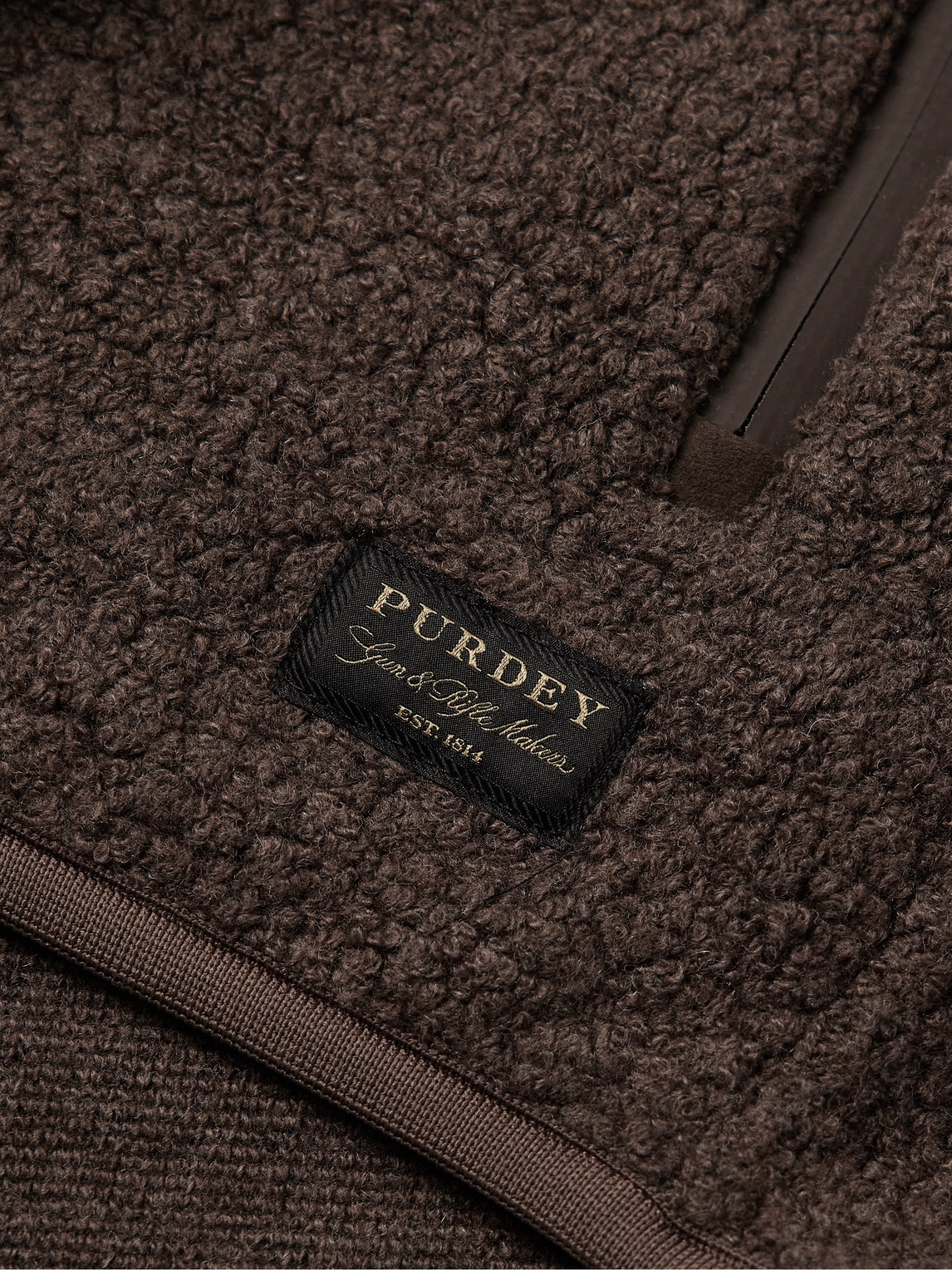 Purdey Shell-trimmed Bouclé Jacket In Brown