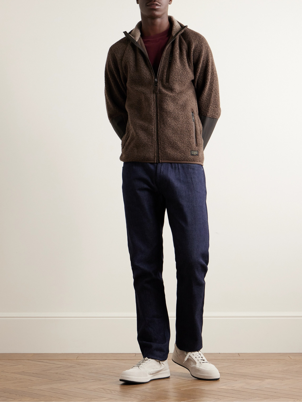 Purdey Shell-trimmed Bouclé Jacket In Brown