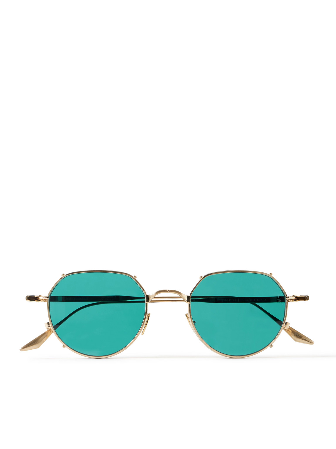 Jacques Marie Mage Hartana Round-frame Gold-tone Beta Titanium Sunglasses
